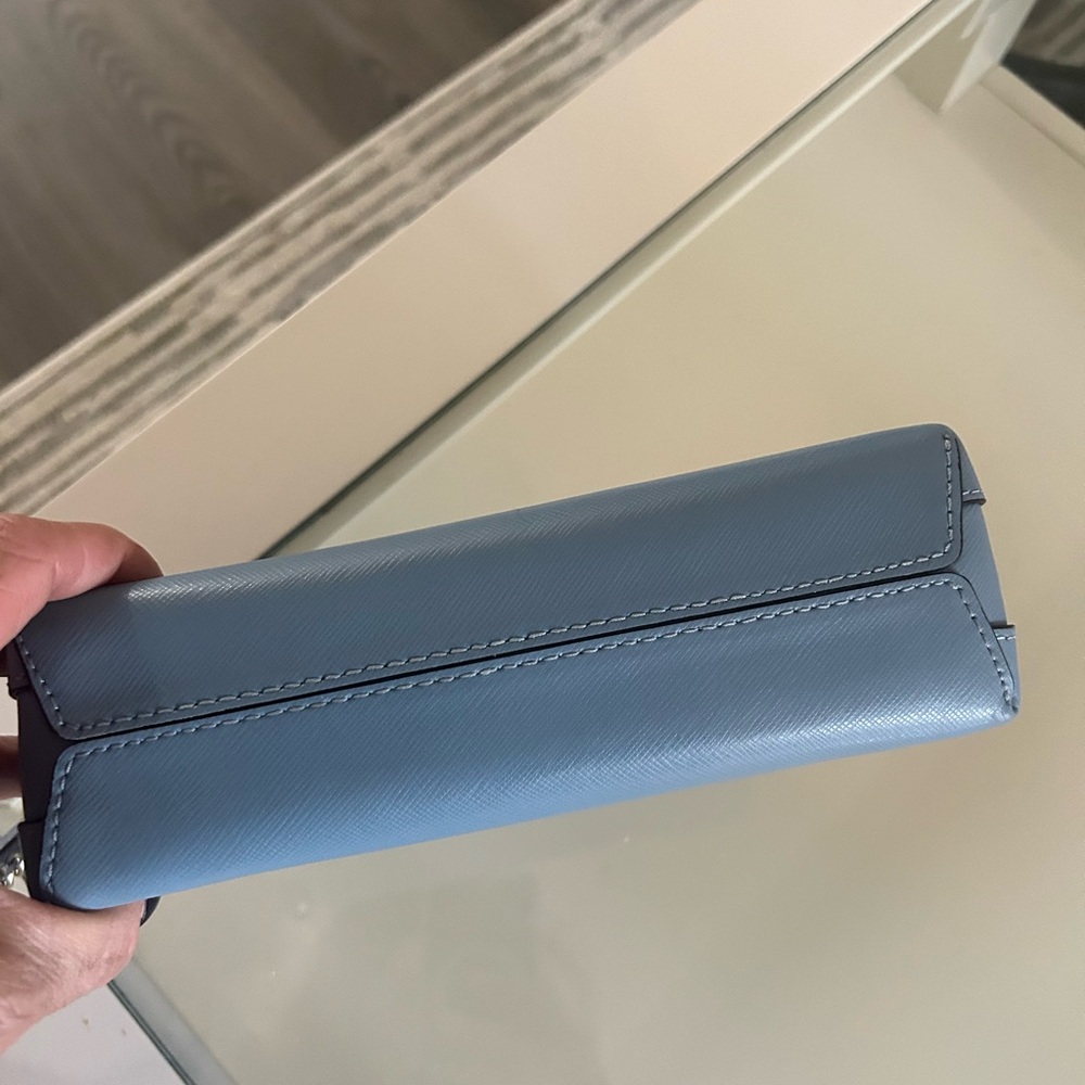 kate spade Light Blue Dome Crossbody with silver chain - Picture 8 of 9